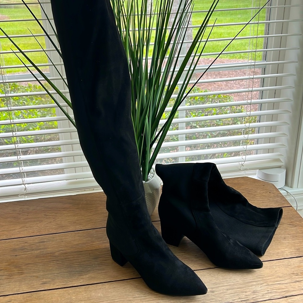 Steve Madden Thigh High black boots-Worn Once!